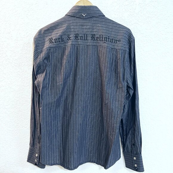 MEN'S FENDER GUITAR SHIRT BUTTON UP CASUAL Custom Shop By Rock And Roll Religion - Picture 2 of 9